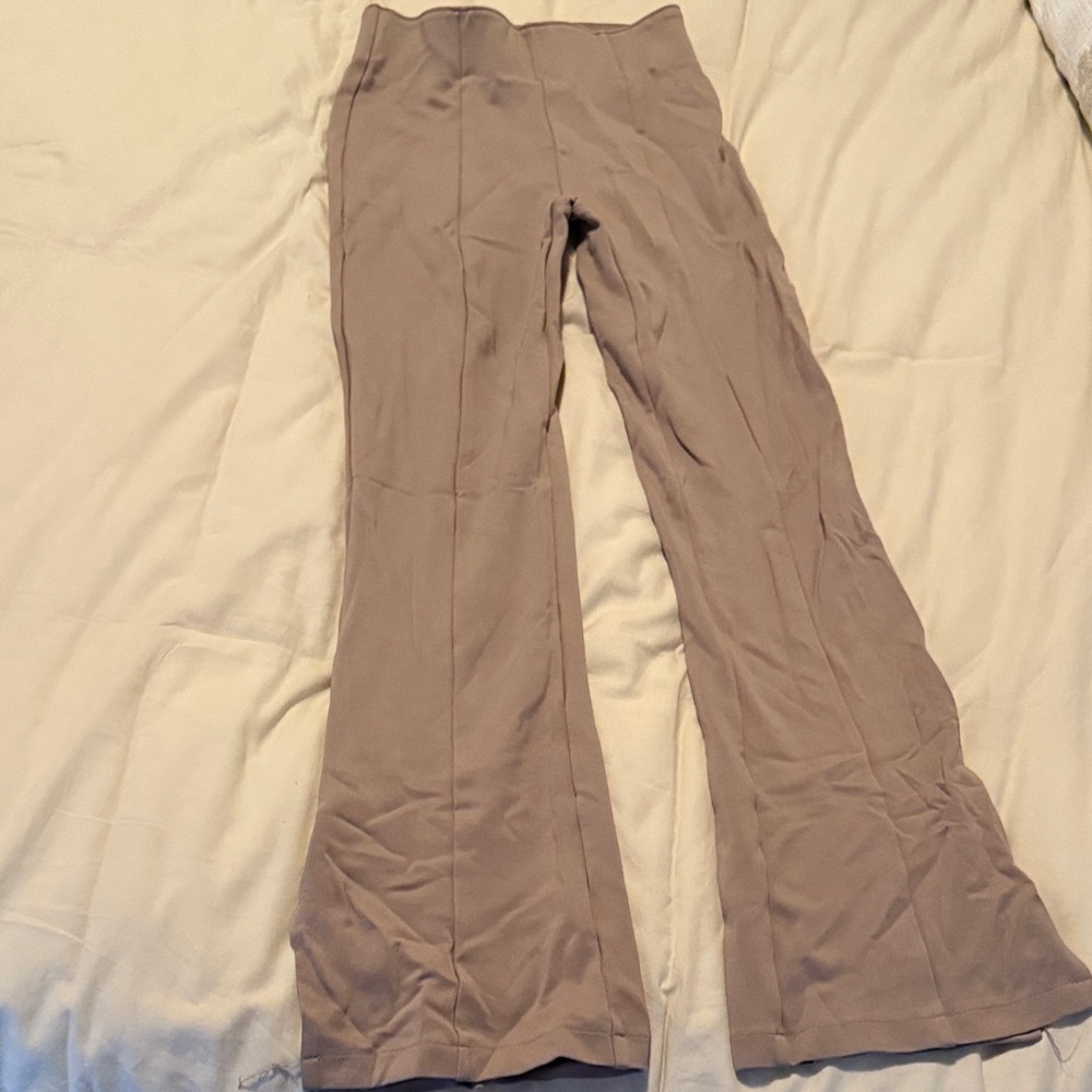 Abercrombie & Fitch Women's Flare Pants in Tan